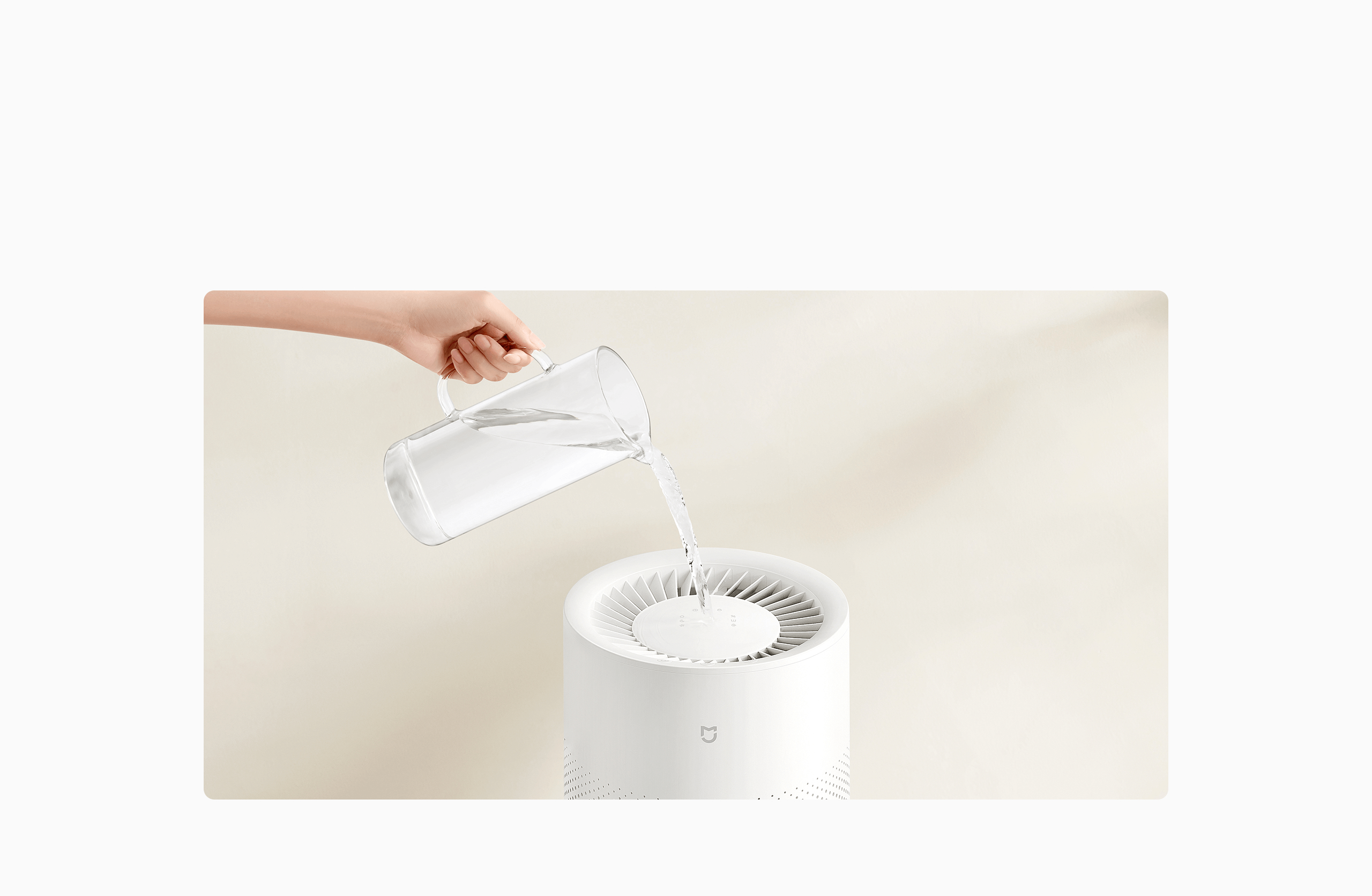 Долив воды сверху в Mijia Smart Evaporative Humidifier Pro