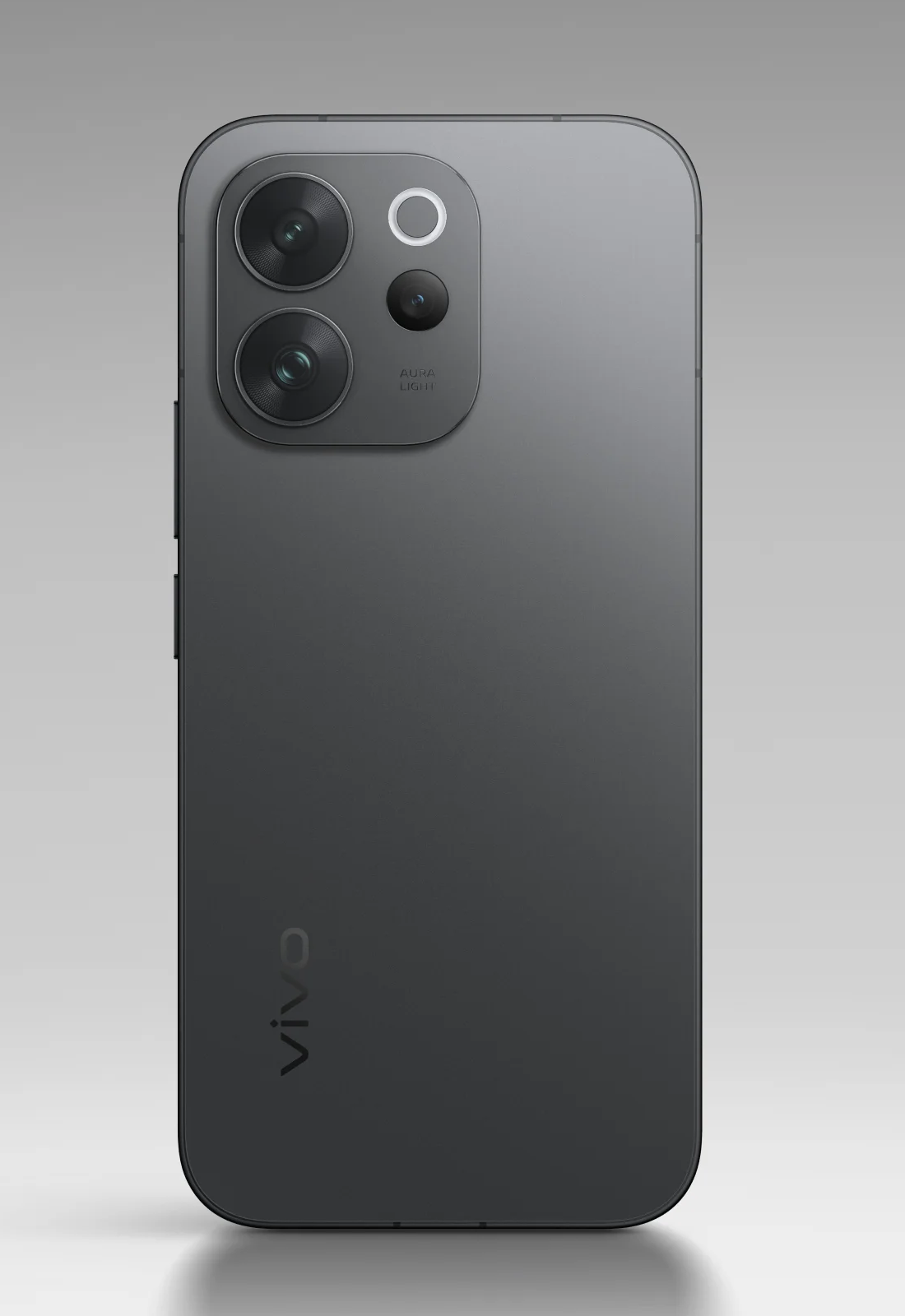 Чёрная задняя панель vivo V70 с блоком камер и подсветкой Aura Light