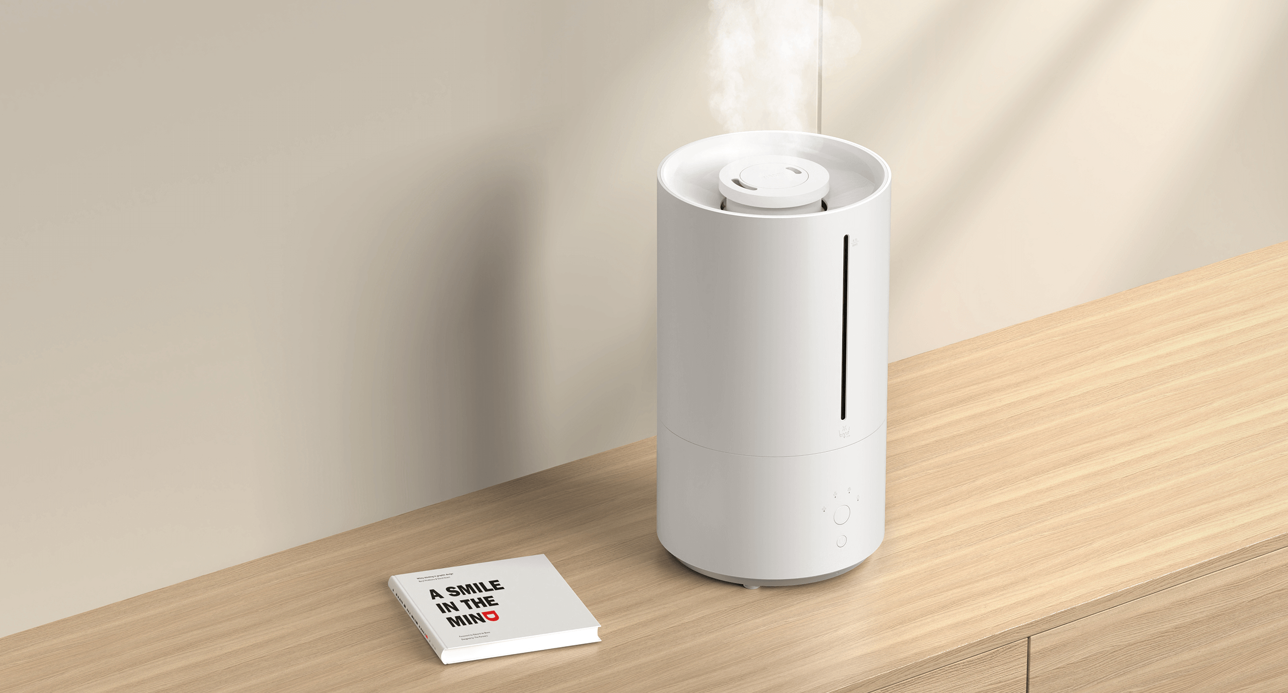 Работа Xiaomi Smart Humidifier 2 в комнате