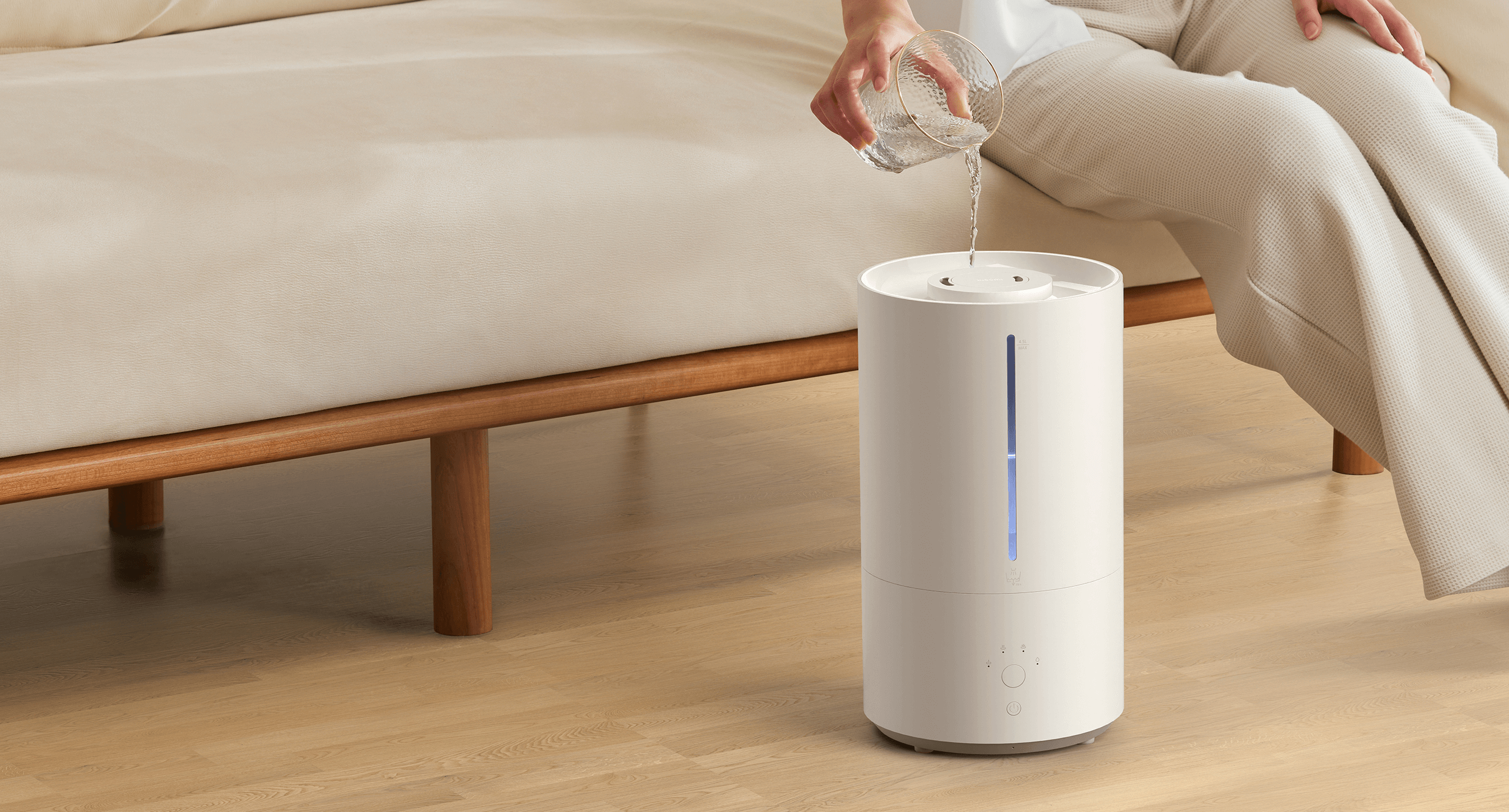 Долив воды в Xiaomi Smart Humidifier 2 сверху