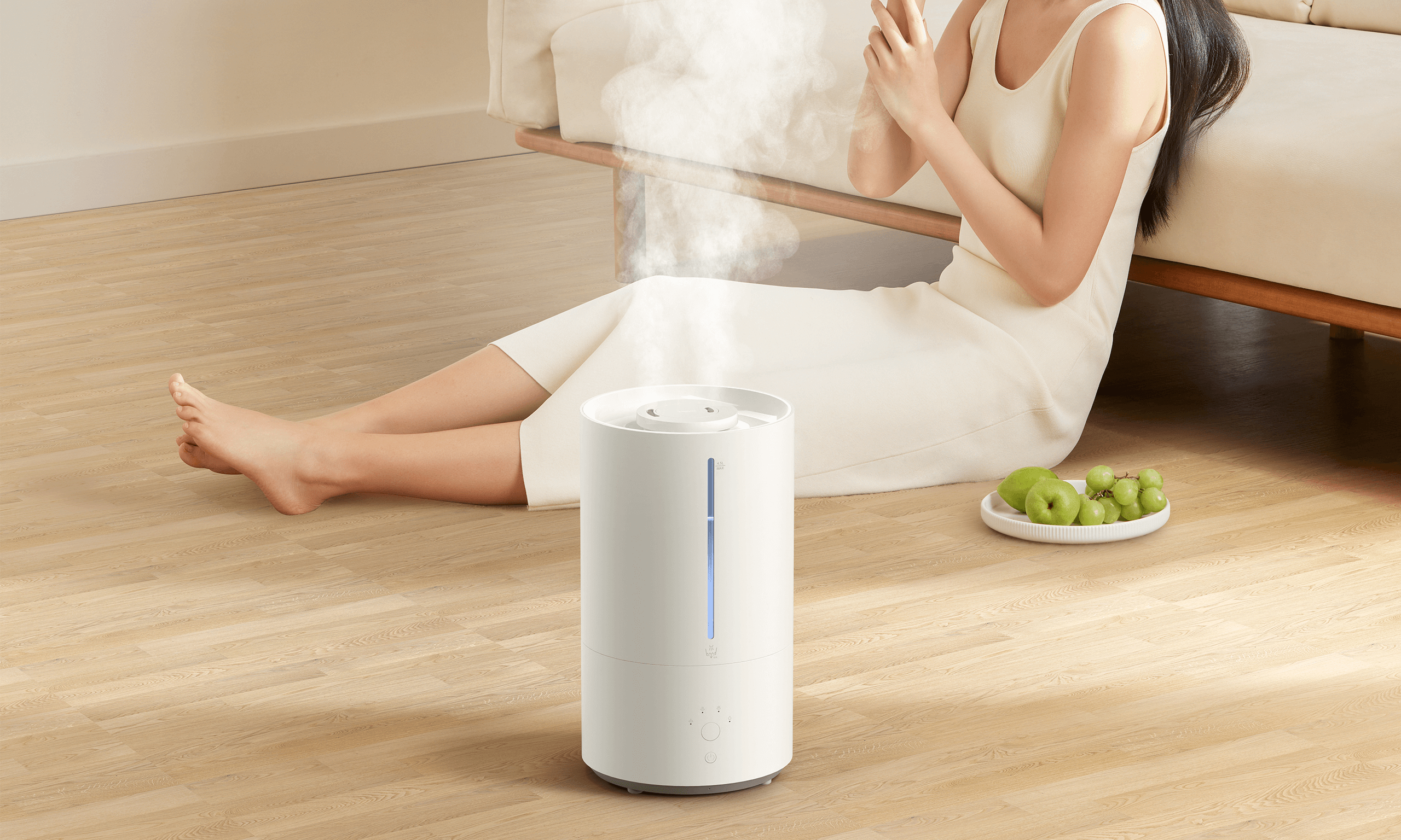 Увлажнитель Xiaomi Smart Humidifier 2 в жилой комнате