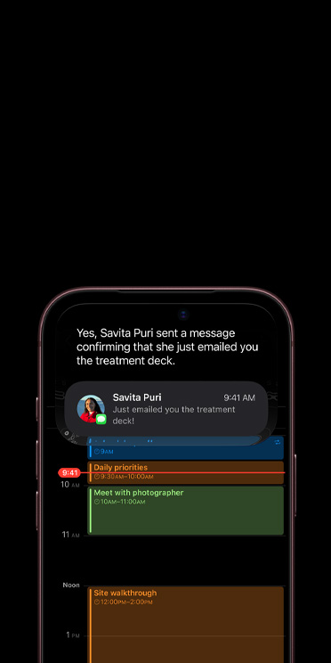Демонстрация Siri AI на iPhone