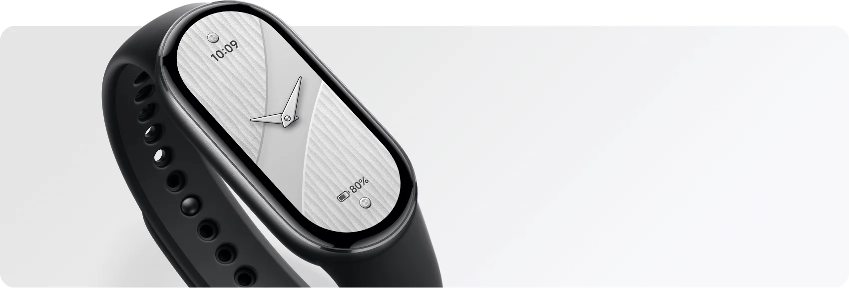 Экран Xiaomi Smart Band 10 на корпусе Midnight Black