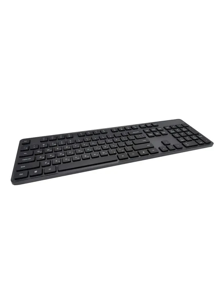 Клавиатура Xiaomi WXJS03YM Black с русскими и английскими символами, вид под углом