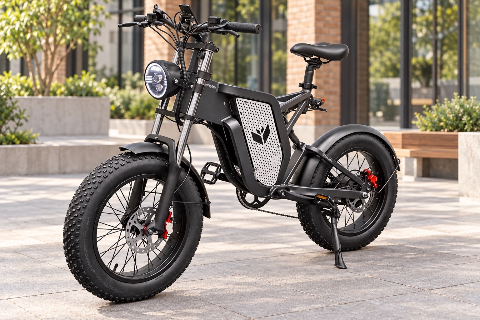 Syccyba Impulse X20 на спицах — иллюстрация в городском окружении