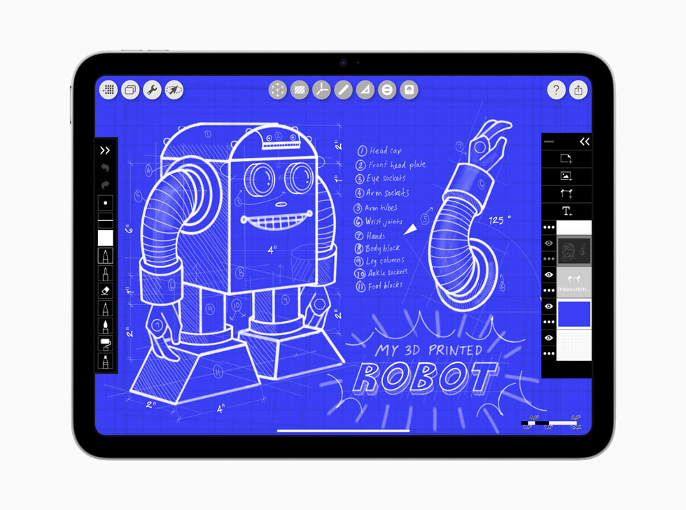 iPad A16 с приложением Morpholio Trace