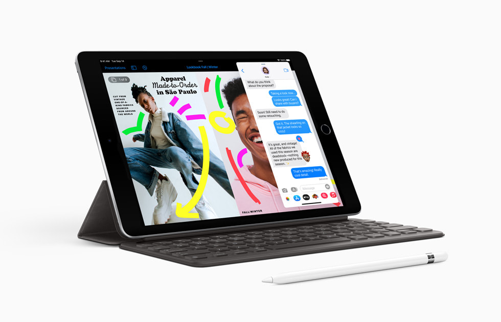 Семейство iPad 9 с совместимыми аксессуарами