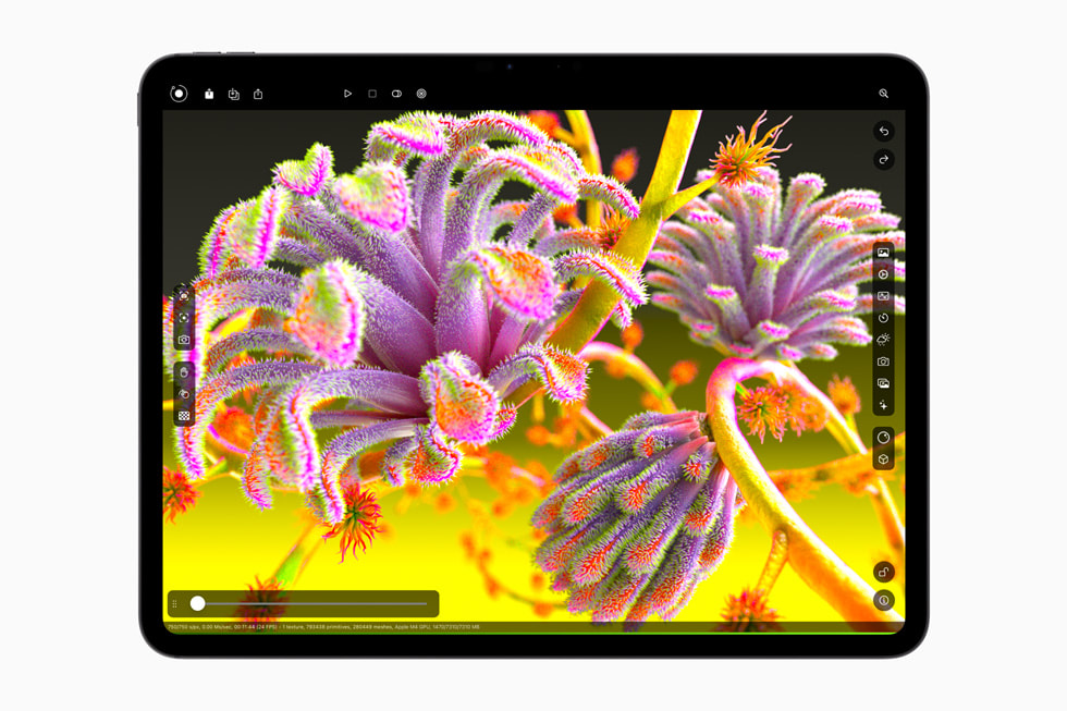 Пример графического проекта в Octane на iPad Pro M4