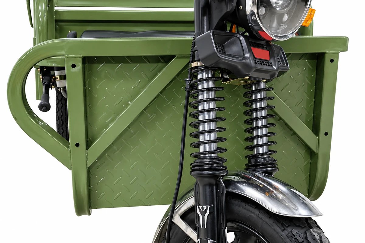 Грузовой электротрицикл Rutrike Каскад 1600 60V1500*2W (Зеленый-3295), кадр 2