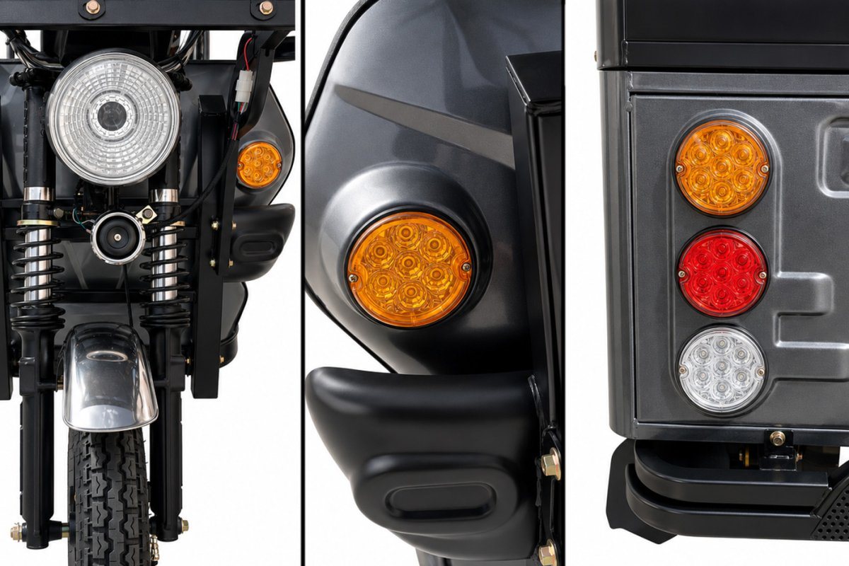 Электротрицикл Rutrike Рикша 60V2000W (Серый-3292), кадр 2