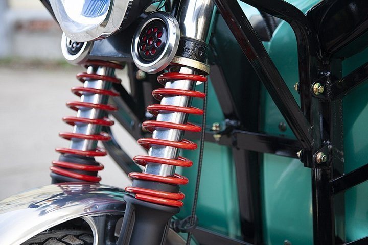Электротрицикл Rutrike Рикша 60V2000W (темно-зеленый-3293), кадр 4