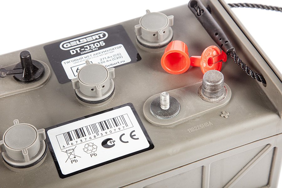 Аккумулятор тяговый WET Gelbert DT-J305 (6V271A/H C5) [J305H-AC], кадр 1