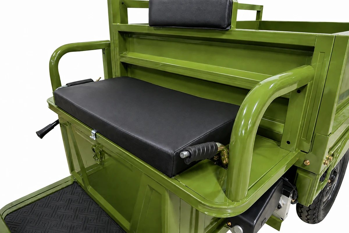 Грузовой электротрицикл Rutrike Каскад 1600 60V1500*2W (Зеленый-3295), кадр 11