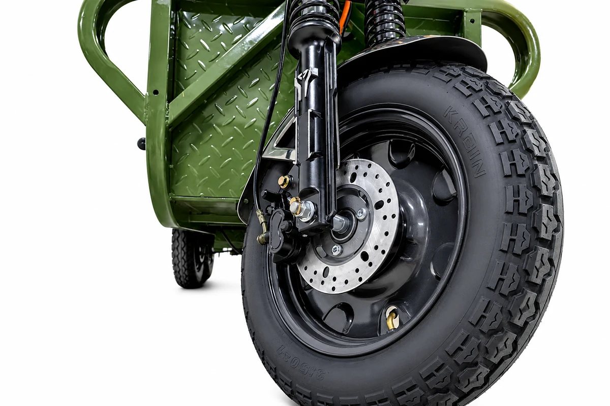 Грузовой электротрицикл Rutrike Каскад 1600 60V1500*2W (Зеленый-3295), кадр 3