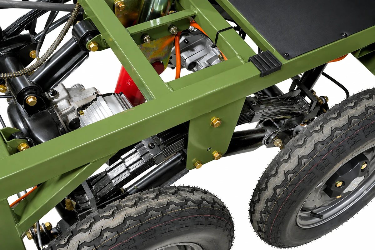 Грузовой электротрицикл Rutrike Каскад 1600 60V1500*2W (Зеленый-3295), кадр 9