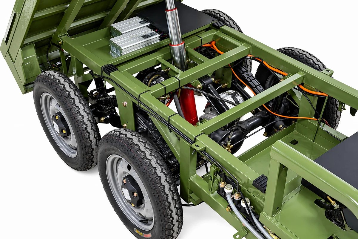 Грузовой электротрицикл Rutrike Каскад 1600 60V1500*2W (Зеленый-3295), кадр 6