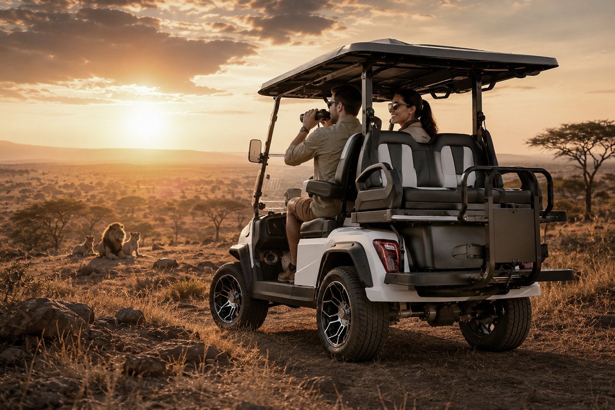 Гольфкар Rutrike Ranger 2+2 Plus (Белый-3283), кадр 3