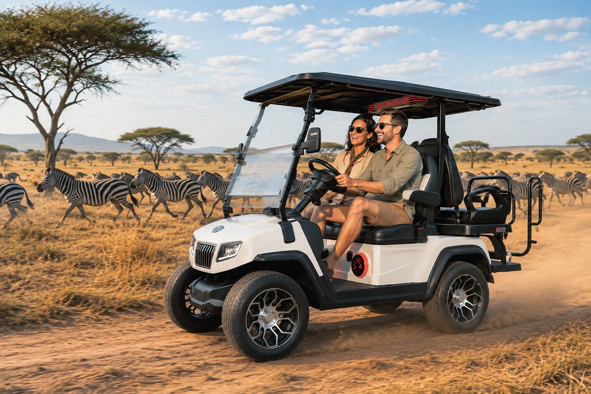 Гольфкар Rutrike Ranger 2+2 Plus (Белый-3283), кадр 8