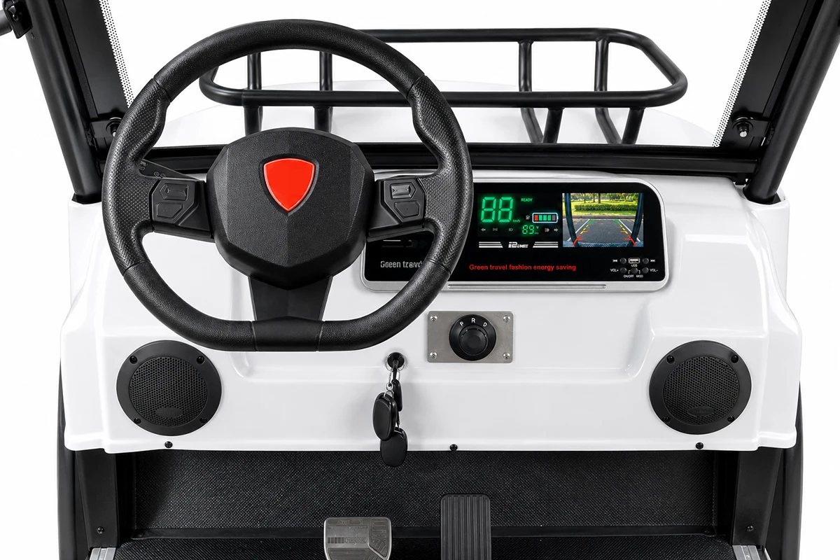 Гольфкар мини Rutrike Venus 60V 1500Вт (Белый-3333), кадр 5