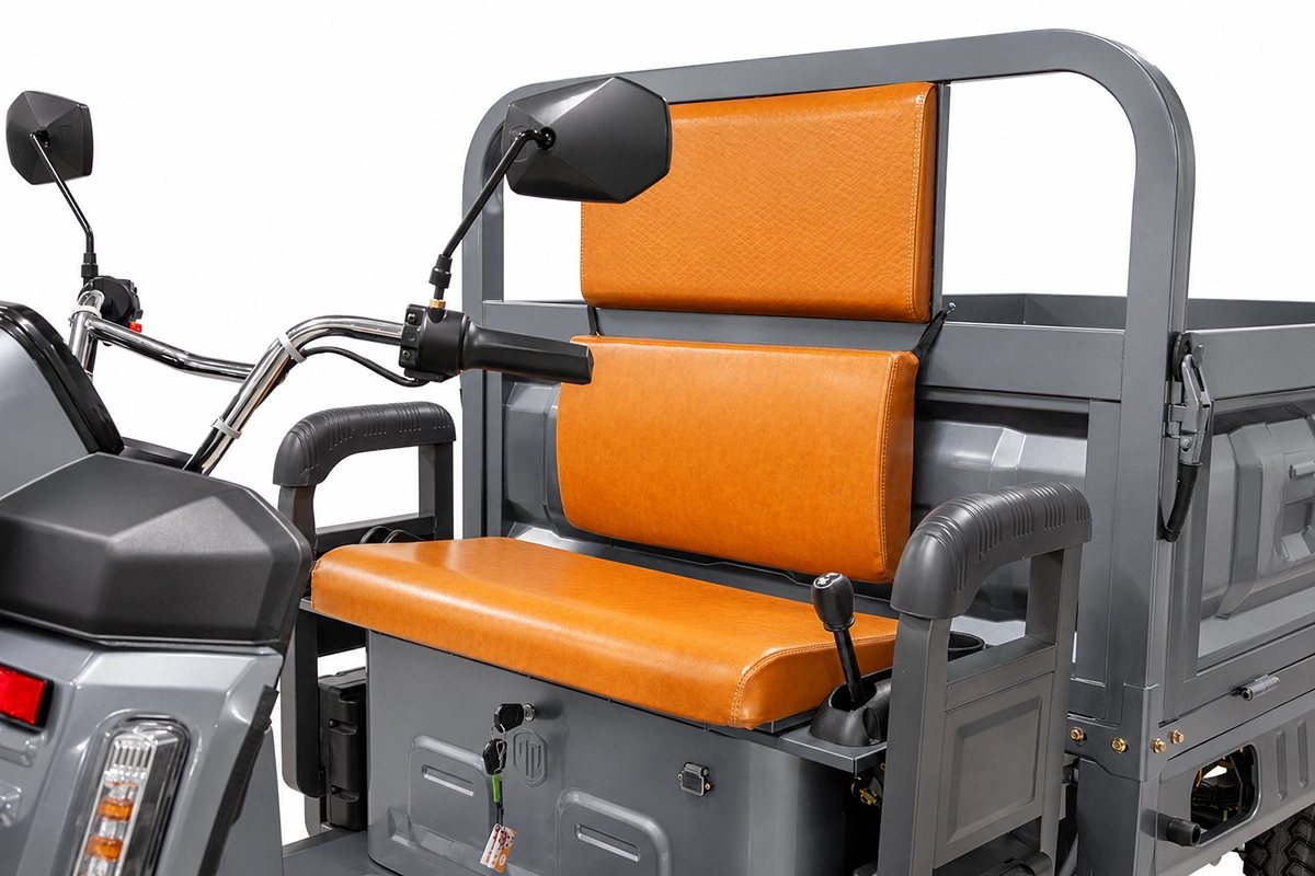 Грузовой электротрицикл Rutrike Импульс 1800 60/72V1500W (Серый-3285), кадр 12