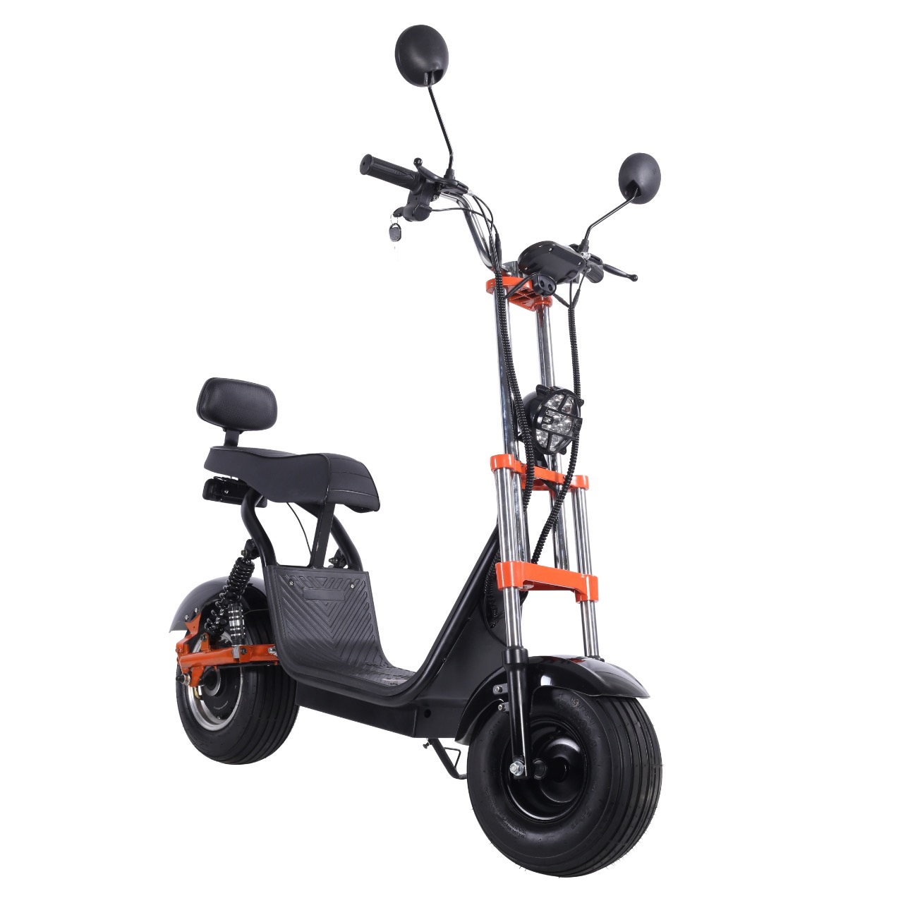 KUGOO C2, передний ракурс и посадка
