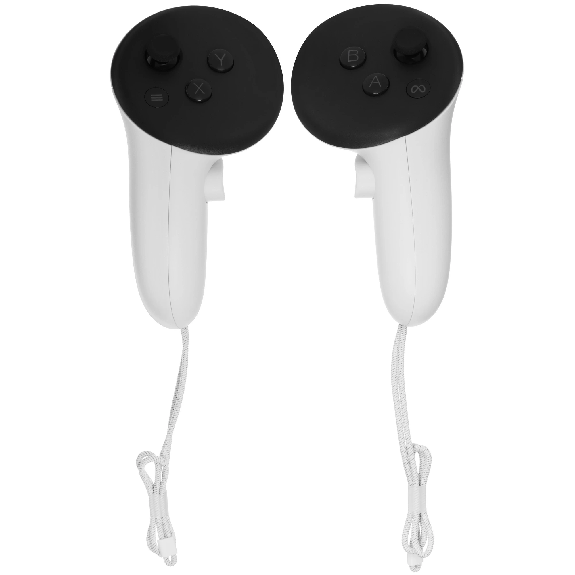 Два контроллера Meta Touch Plus со стиками, кнопками и ремешками