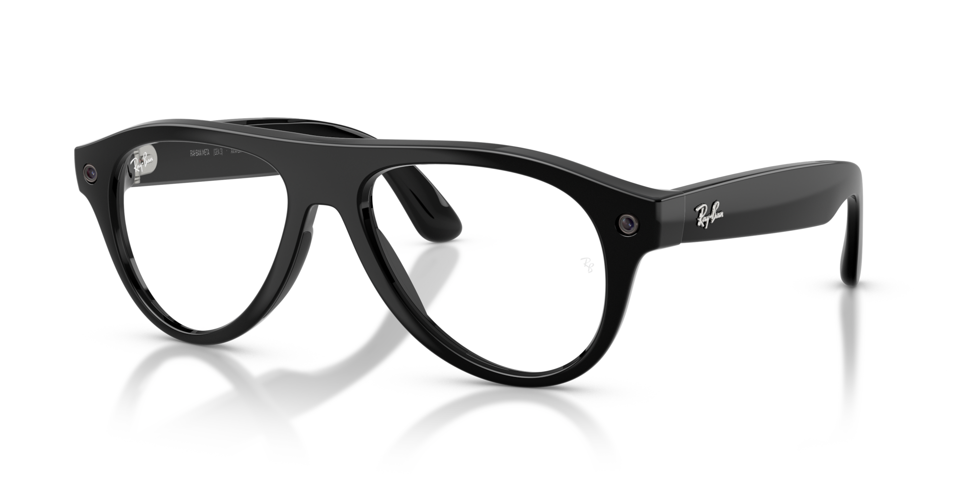 Ray-Ban Meta Aviator Gen 3, чёрная оправа с каплевидными линзами