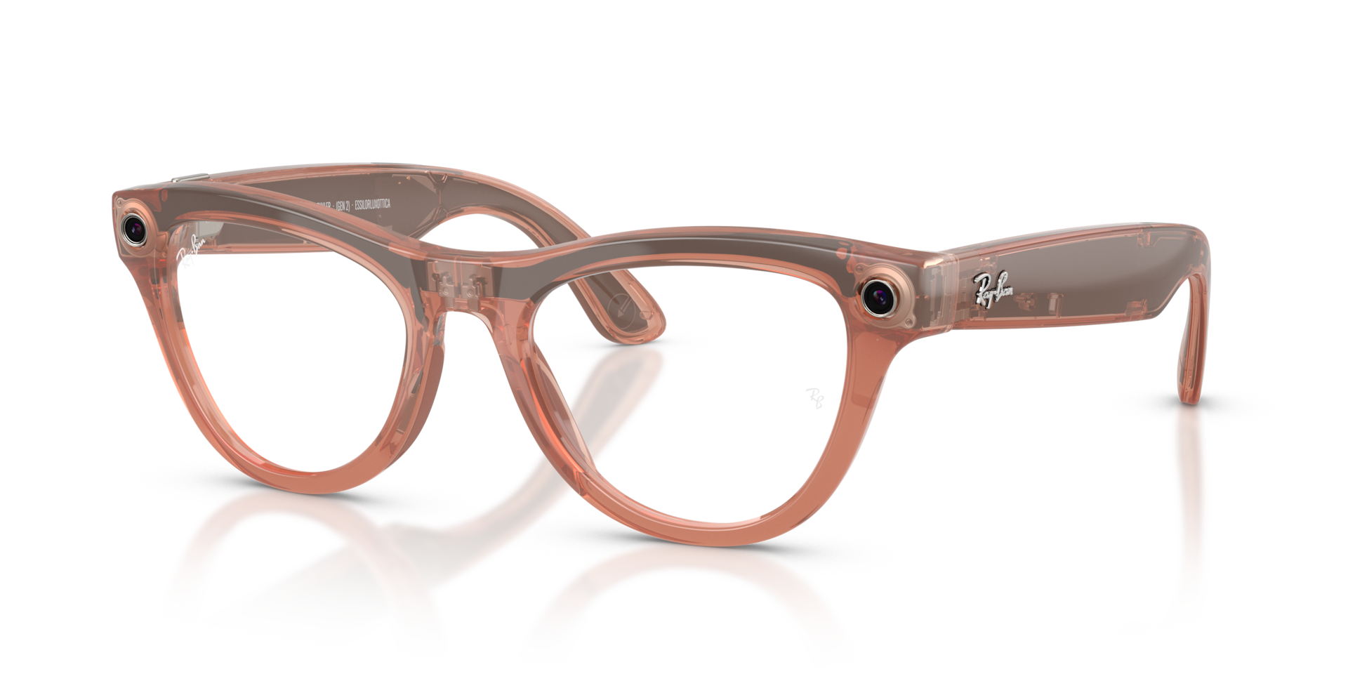 Ray-Ban Meta Skyler Gen 2, персиковая оправа с приподнятыми внешними уголками