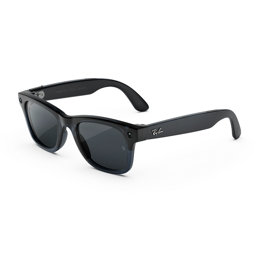 Умные очки Ray-Ban Meta Wayfarer Gen 3 Shiny Black / Polarized Green, Large