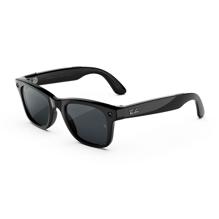 Умные очки Ray-Ban Meta Wayfarer Gen 3 Transparent Matte Ocean Blue / Transitions Grey, Large