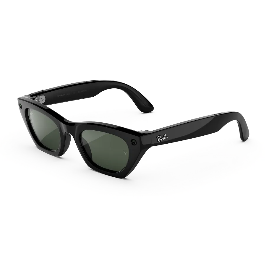 Ray-Ban Meta Zena Gen 3 Shiny Black с линзами Transitions Graphite Green