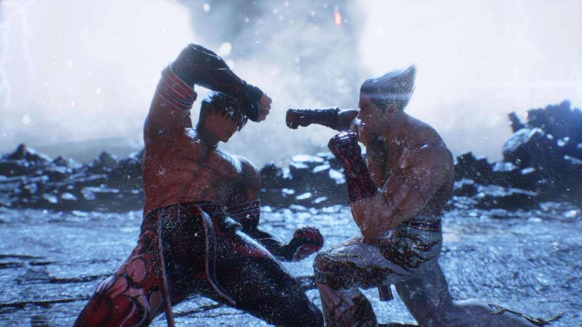 Поединок Дзина и Кадзуи в Tekken 8