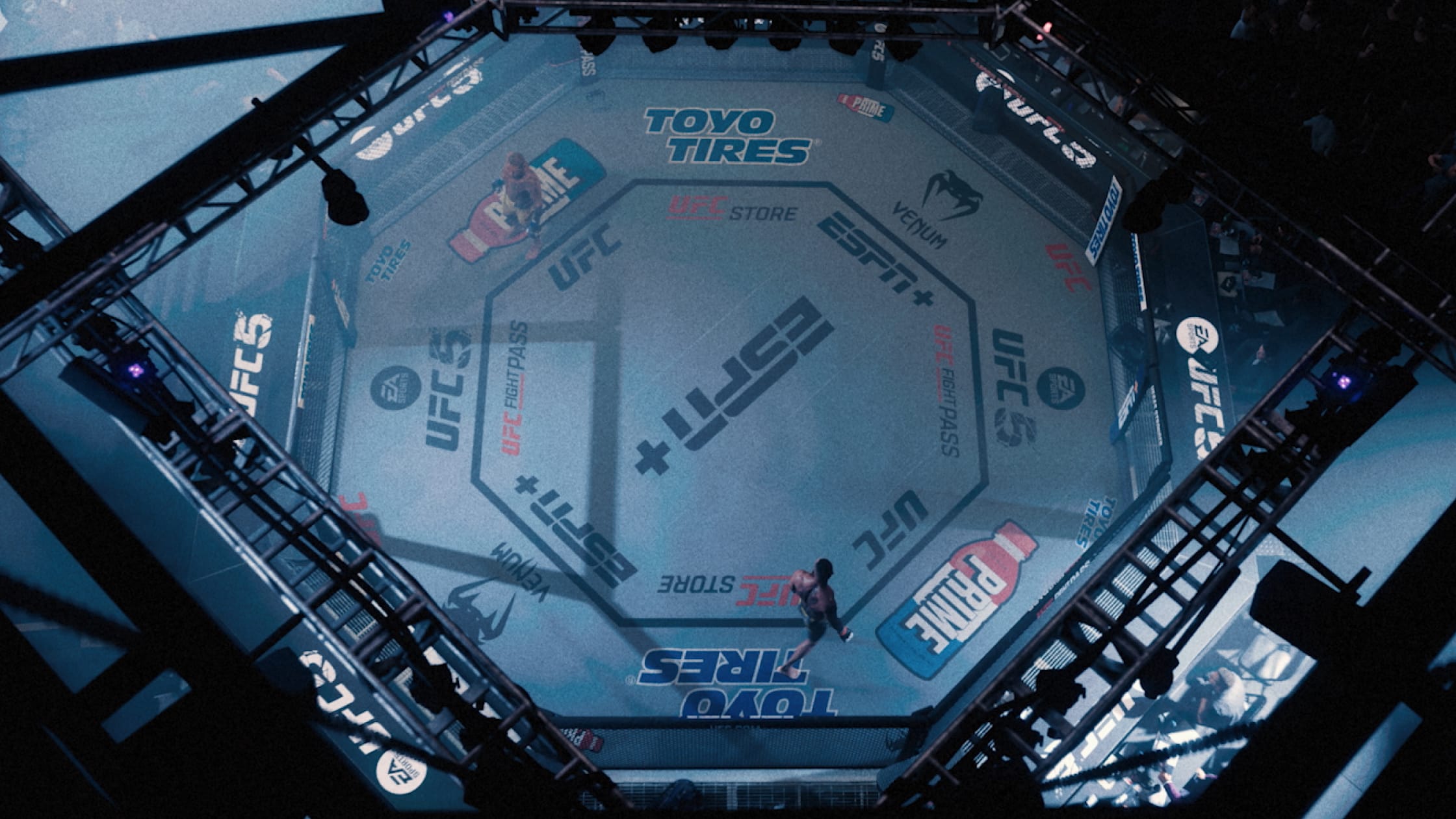 Два бойца внутри октагона в UFC 5