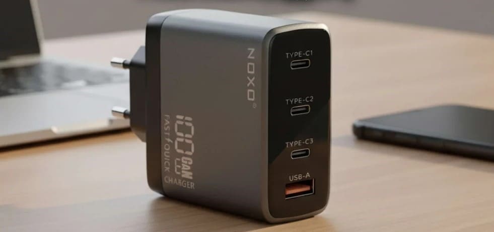 11 Блок питания Noxo 4 Port 100W PD&QC 3.0 GaN Charger CHN-P-3.jpg 11 Блок питания Noxo 4 Port 100W PD&QC 3.0 GaN Charger CHN-P-3.jpg