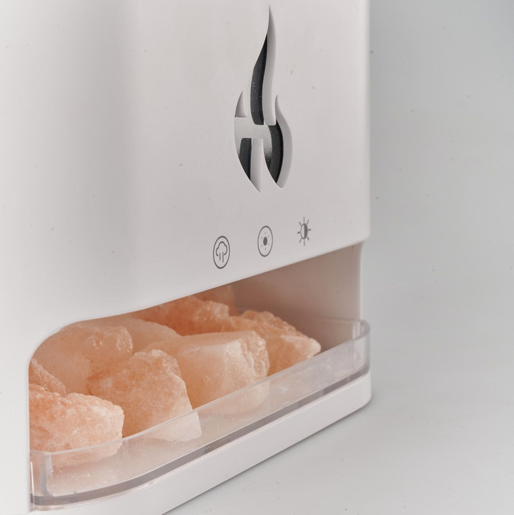 12 Портативный ультразвуковой мини увлажнитель воздуха для дома с эффектом камина Aroma Diffuser (White).jpg