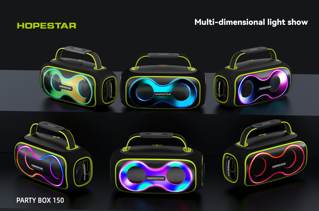 18 Колонка портативная HopeStar PartyBox 150 Зеленый.jpg