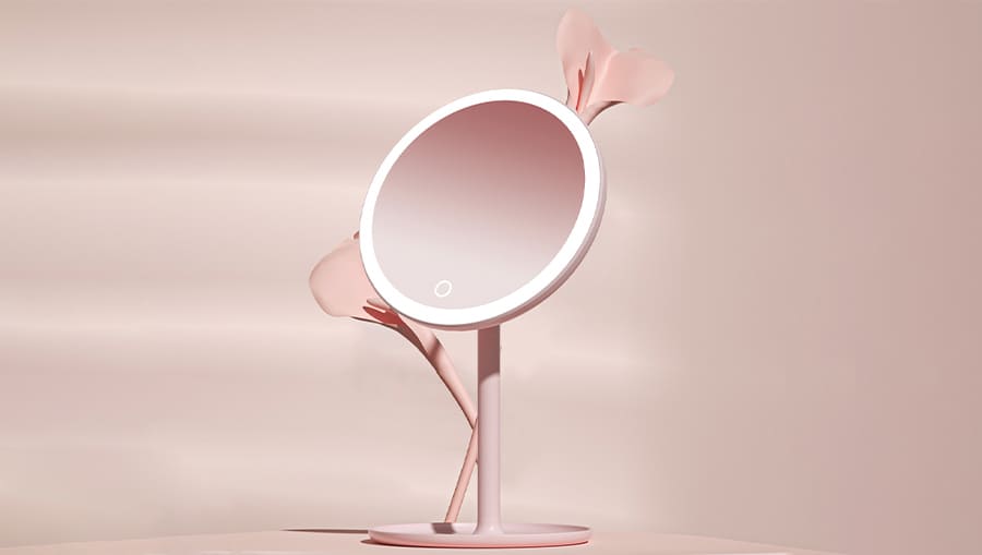 11 Зеркало для макияжа Xiaomi DOCO Daylight Mirror M002 Green.jpeg