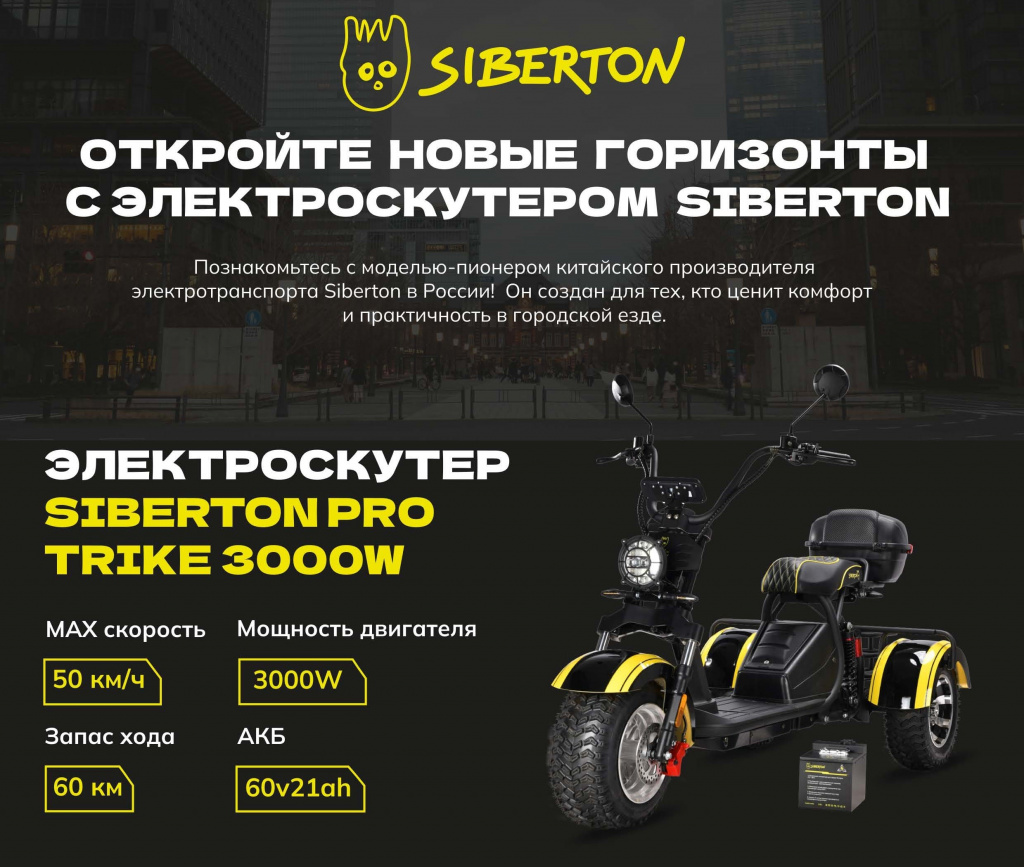 11 Электротрицикл Citycoco Siberton PRO TRIKE 3000W 10.jpg 11 Электротрицикл Citycoco Siberton PRO TRIKE 3000W 10.jpg