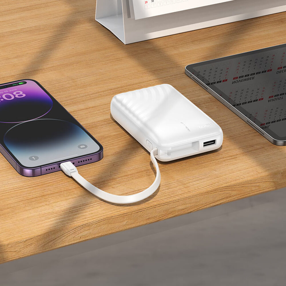4 Внешний аккумулятор Hoco J134A 10000mAh белый.jpg 4 Внешний аккумулятор Hoco J134A 10000mAh белый.jpg