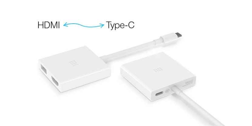 10 Переходник с USB Type-C на HDMI (Xiaomi, белый) ZJQ01TM.jpg