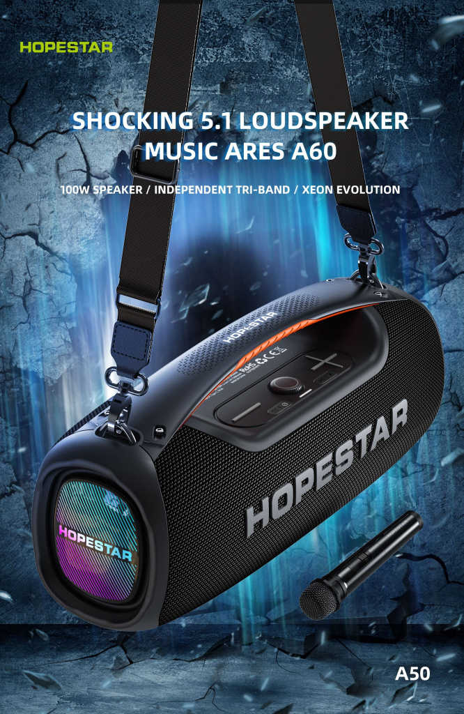 11 Колонка портативная HopeStar A60.jpg 11 Колонка портативная HopeStar A60.jpg