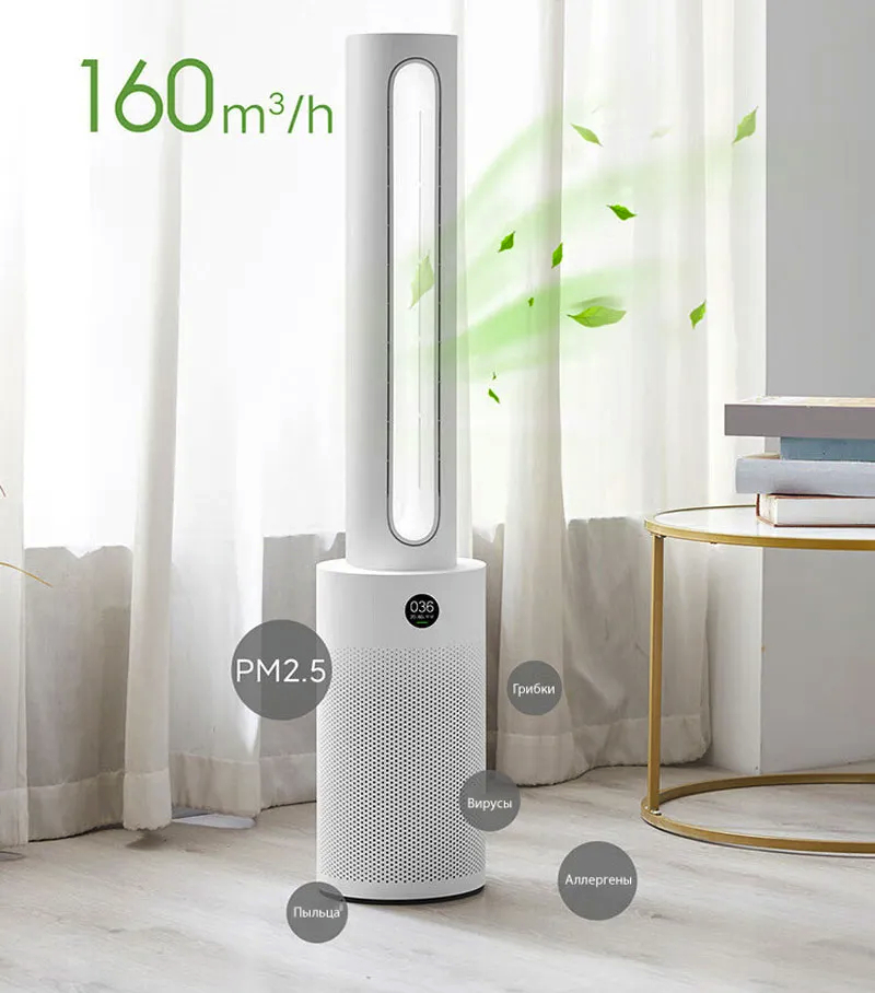 12 Безлопастный вентилятор-очиститель воздуха Xiaomi Mijia Smart Leafless Purification Fan (WYJHS01ZM).jpg