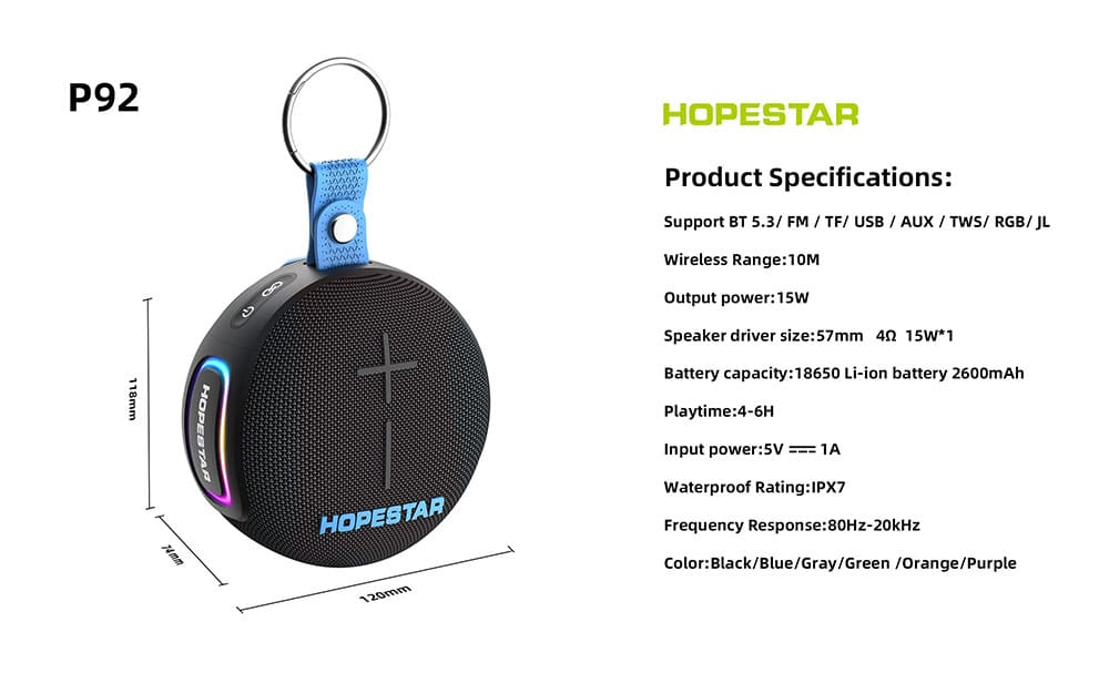25 Колонка портативная HopeStar 15W P92.jpg 25 Колонка портативная HopeStar 15W P92.jpg