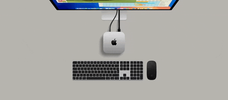 12 Apple Mac mini (M4 10-Core, GPU 10-Core, 2024) 16GB, 256GB (MU9D3).gif