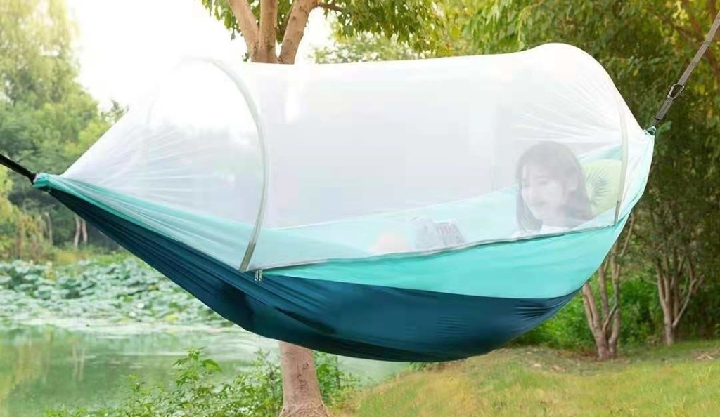 Антимоскитный гамак xiaomi outdoor anti mosquito hammock single blue