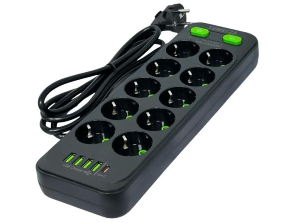 2 Удлинитель 10 розеток 4 USB 1 Type-C Yemstza YM-LD10U Черный.jpg 2 Удлинитель 10 розеток 4 USB 1 Type-C Yemstza YM-LD10U Черный.jpg