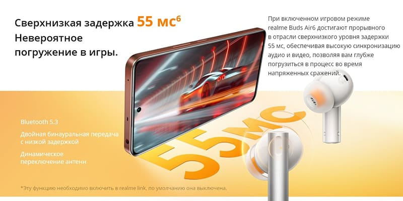19 Беспроводные наушники Realme Buds Air 6 Silver EU.jpg