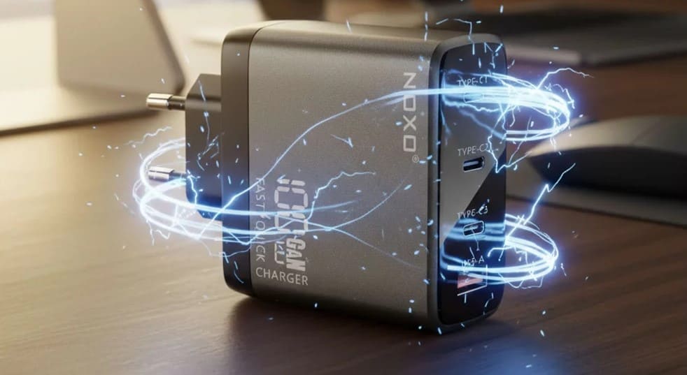 12 Блок питания Noxo 4 Port 100W PD&QC 3.0 GaN Charger CHN-P-3.jpg 12 Блок питания Noxo 4 Port 100W PD&QC 3.0 GaN Charger CHN-P-3.jpg