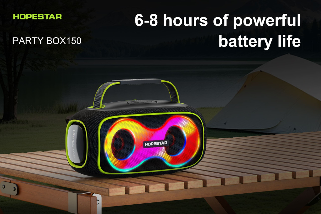 21 Колонка портативная HopeStar PartyBox 150 Зеленый.jpg