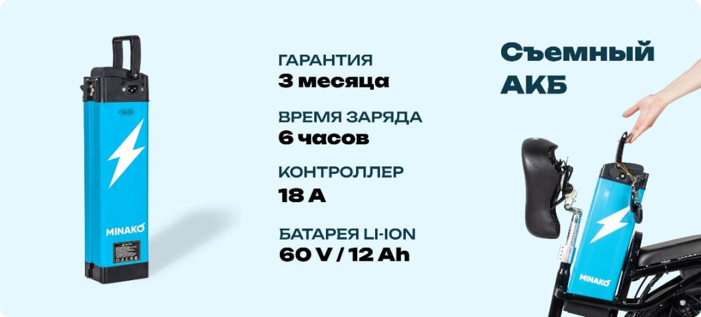 13 Электровелосипед Minako V8 PRO 500W 12 ah (Синий).jpg